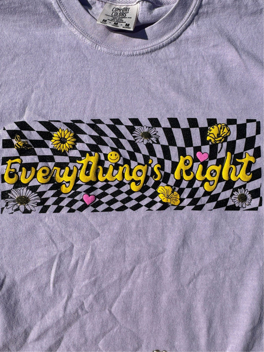 Everything’s Right Ladies Cropped T-Shirt