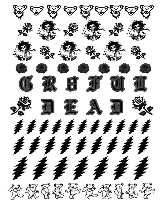 Grateful Dead Nail Stickers