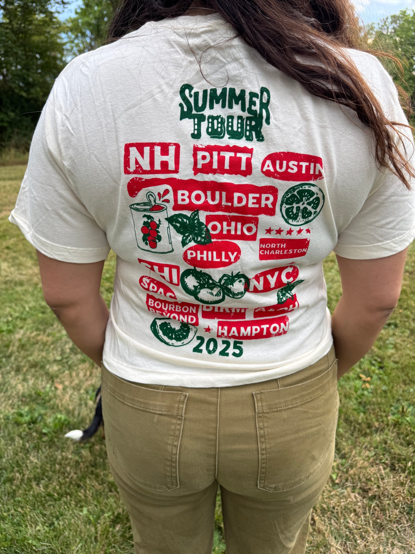 Women’s Fluffs Travels Phish Summer Tour Cropped T-Shirt