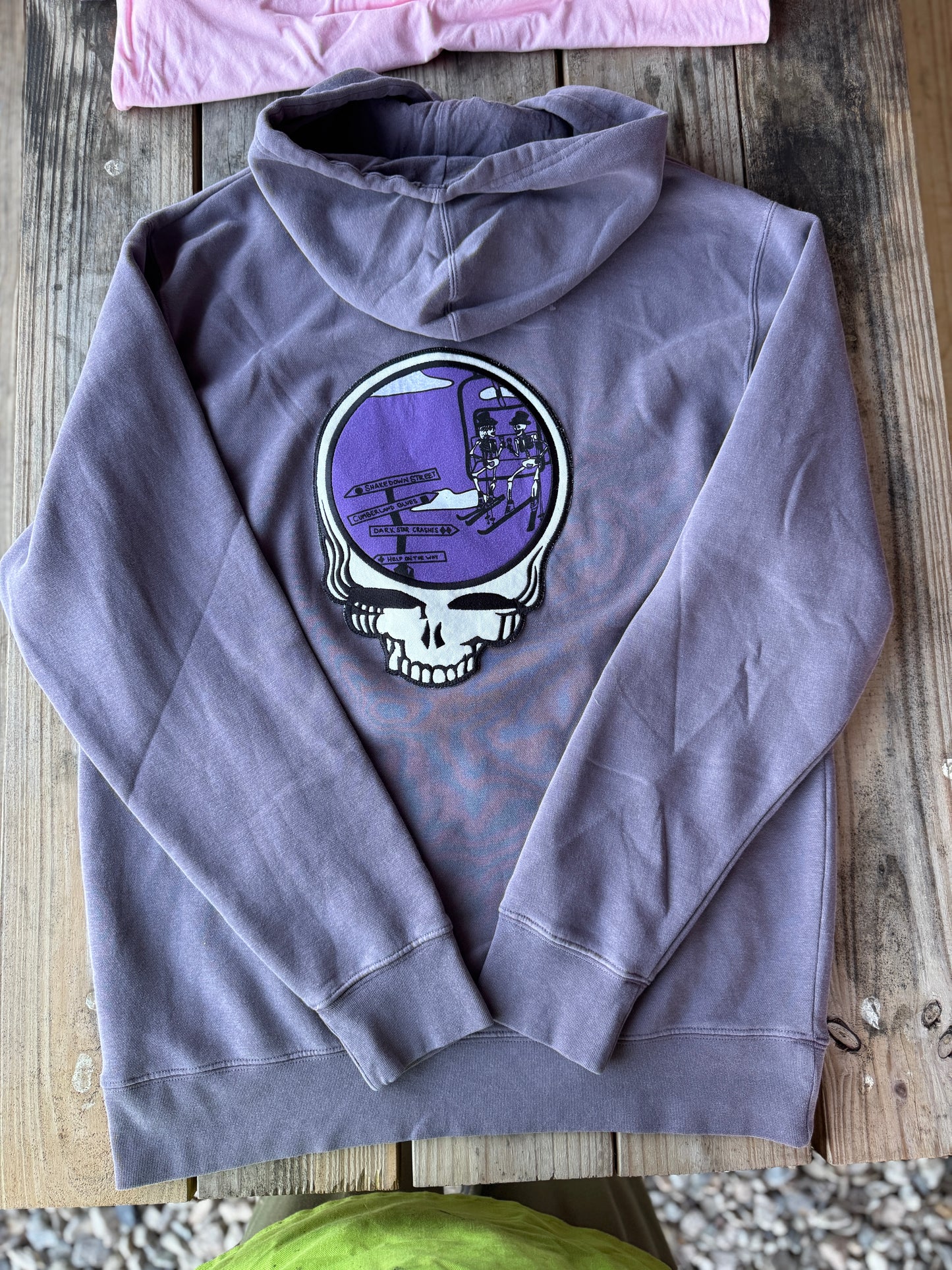 Hell in a Bucket Enjoying the Ride Patch Hoodie