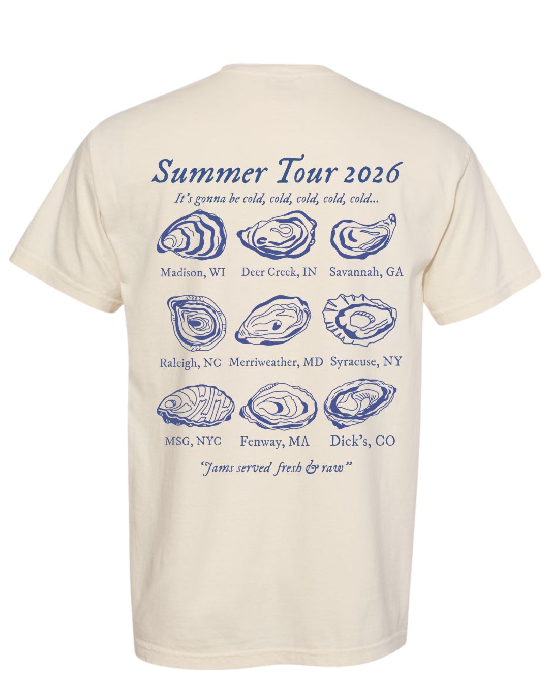 Shuck in to the Freezer Phish Summer Tour 26 Men’s T-Shirt
