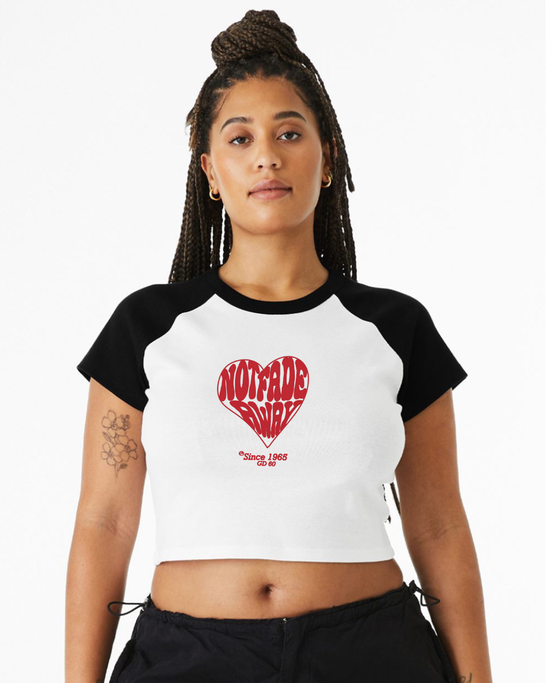 Not Fade Away Women's cropped raglan Baby T-Shirt
