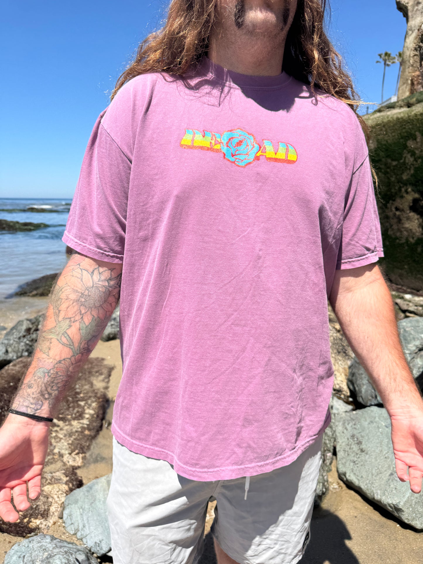 Dead Winterland Rose Rainbow T-Shirt