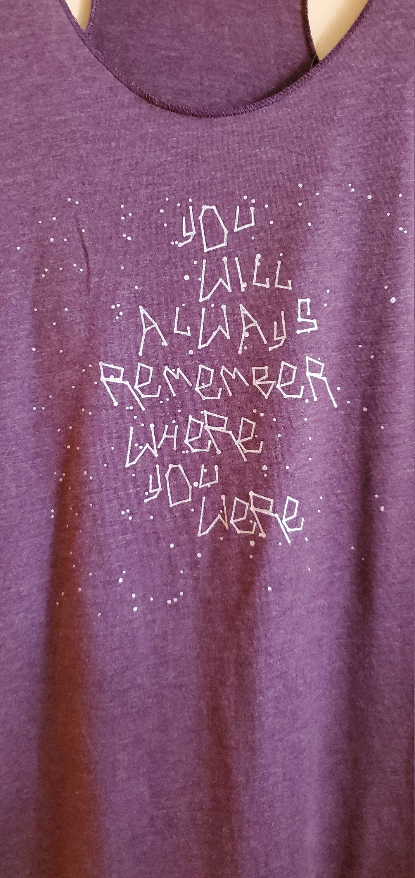 S.A.N.T.O.S You Will Always Remember Where You Were Constellations Tank Top