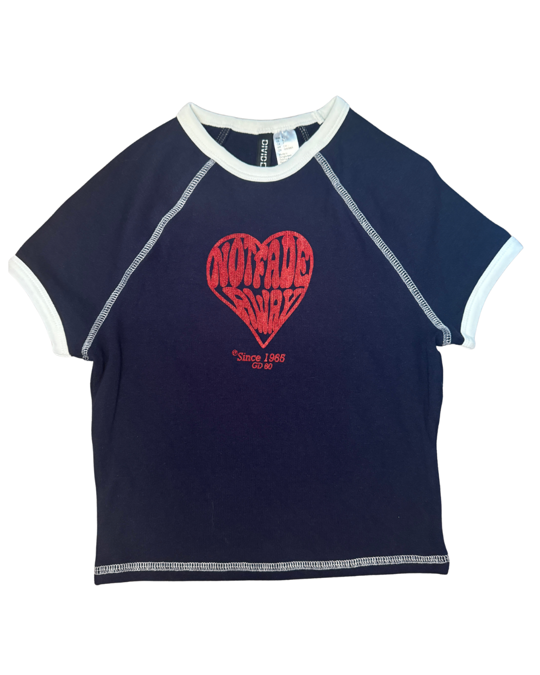 Not Fade Away Women's cropped raglan Baby T-Shirt