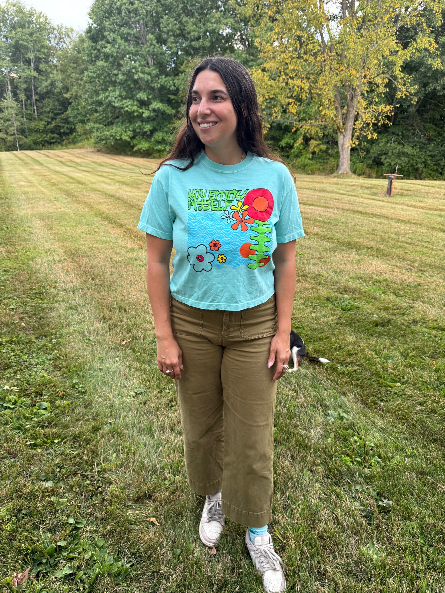 You Enjoy Myself Women’s Cropped T-Shirt