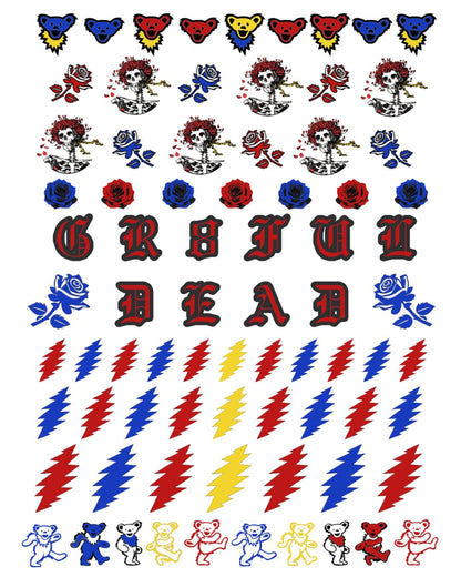 Grateful Dead Nail Stickers