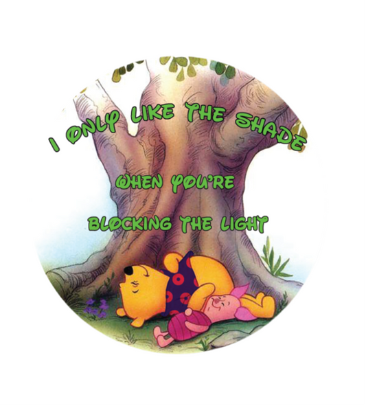 Pooh & Piglet Shade Sticker
