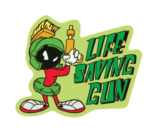 Life Saving Gun Sticker