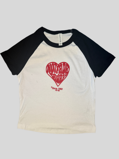 Not Fade Away Women's cropped raglan Baby T-Shirt