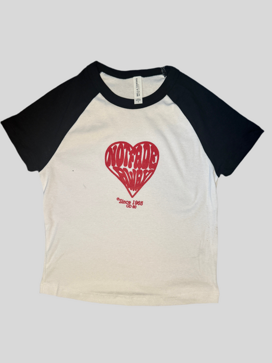 Not Fade Away Women's cropped raglan Baby T-Shirt