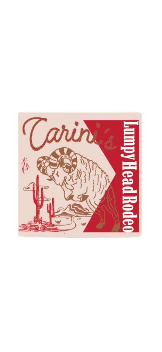 Carini’s Lumpy Head Rodeo Sticker