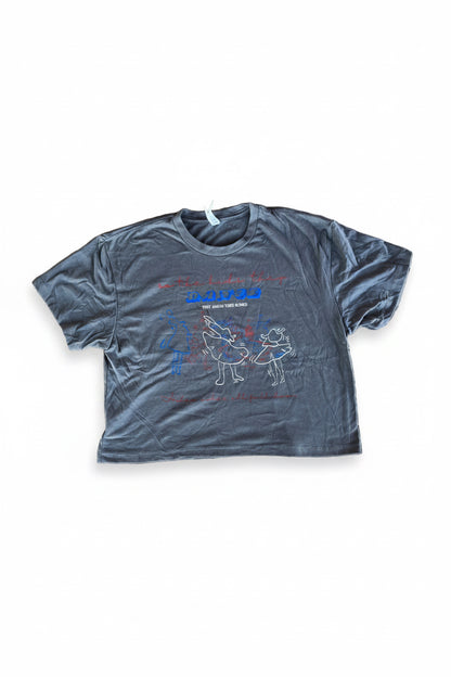 Dead Throwing Stones Cropped T-Shirt
