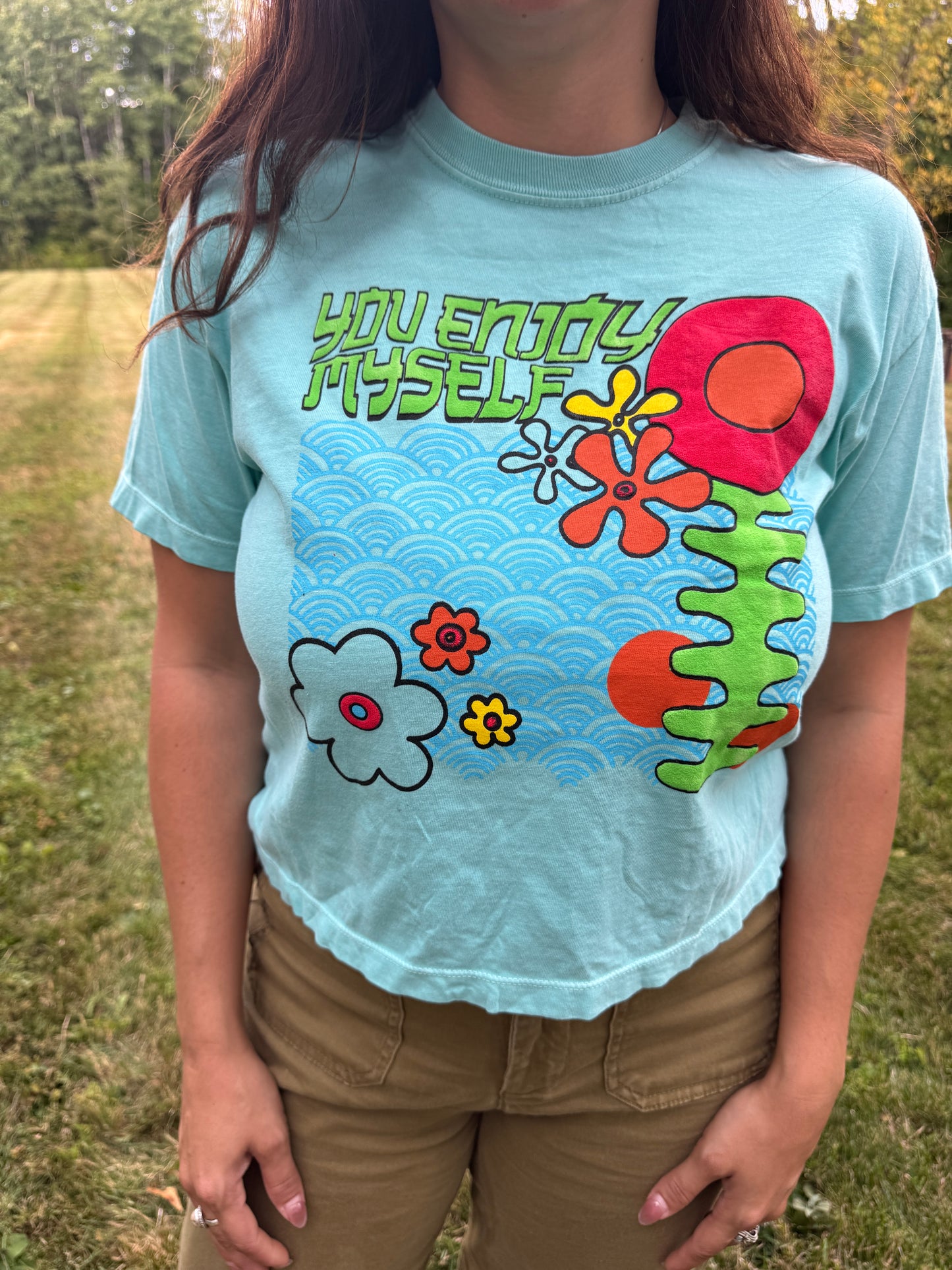 You Enjoy Myself Women’s Cropped T-Shirt