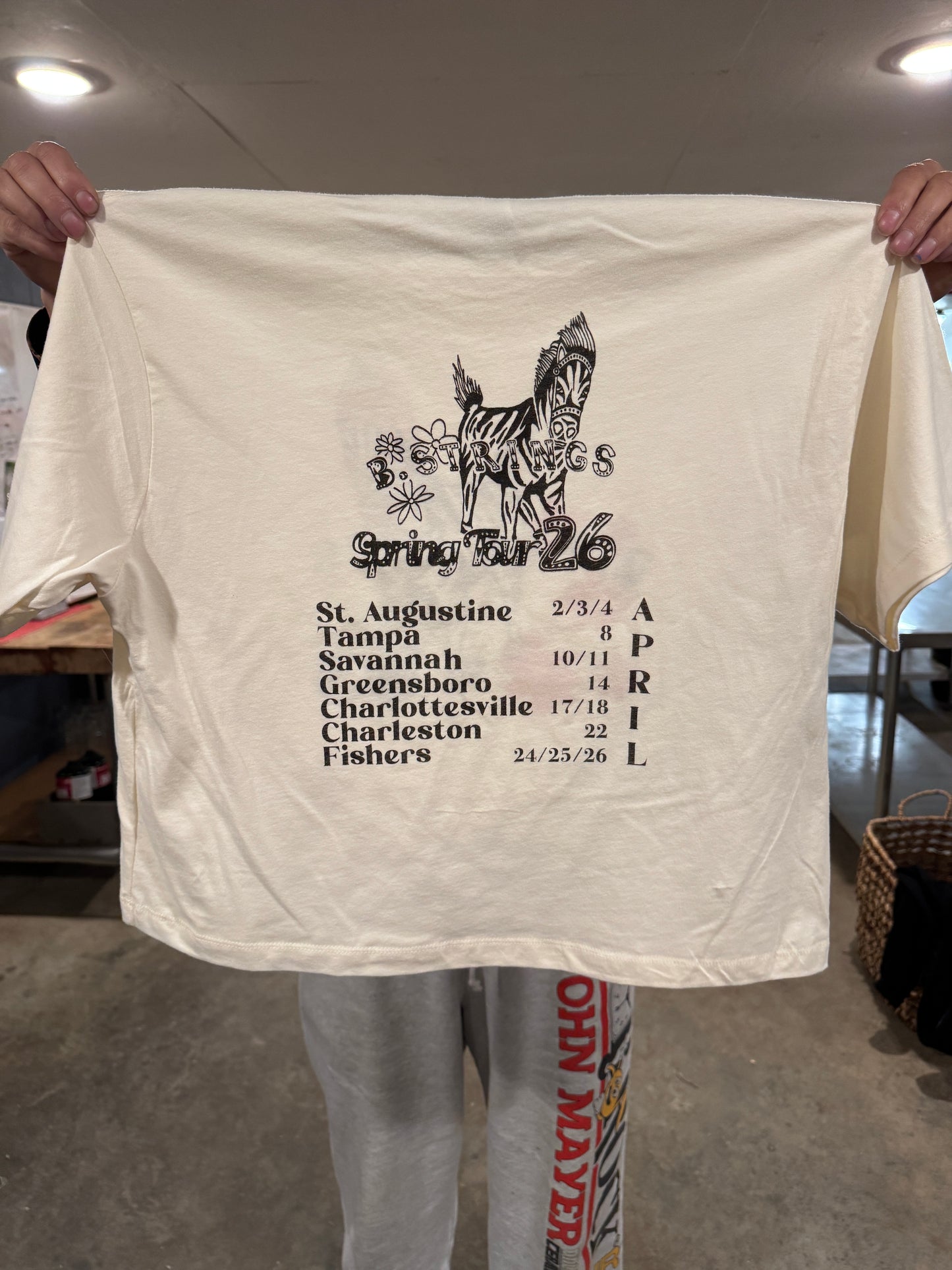 Billy Strings Spring Tour 2026 Cropped T-Shirt