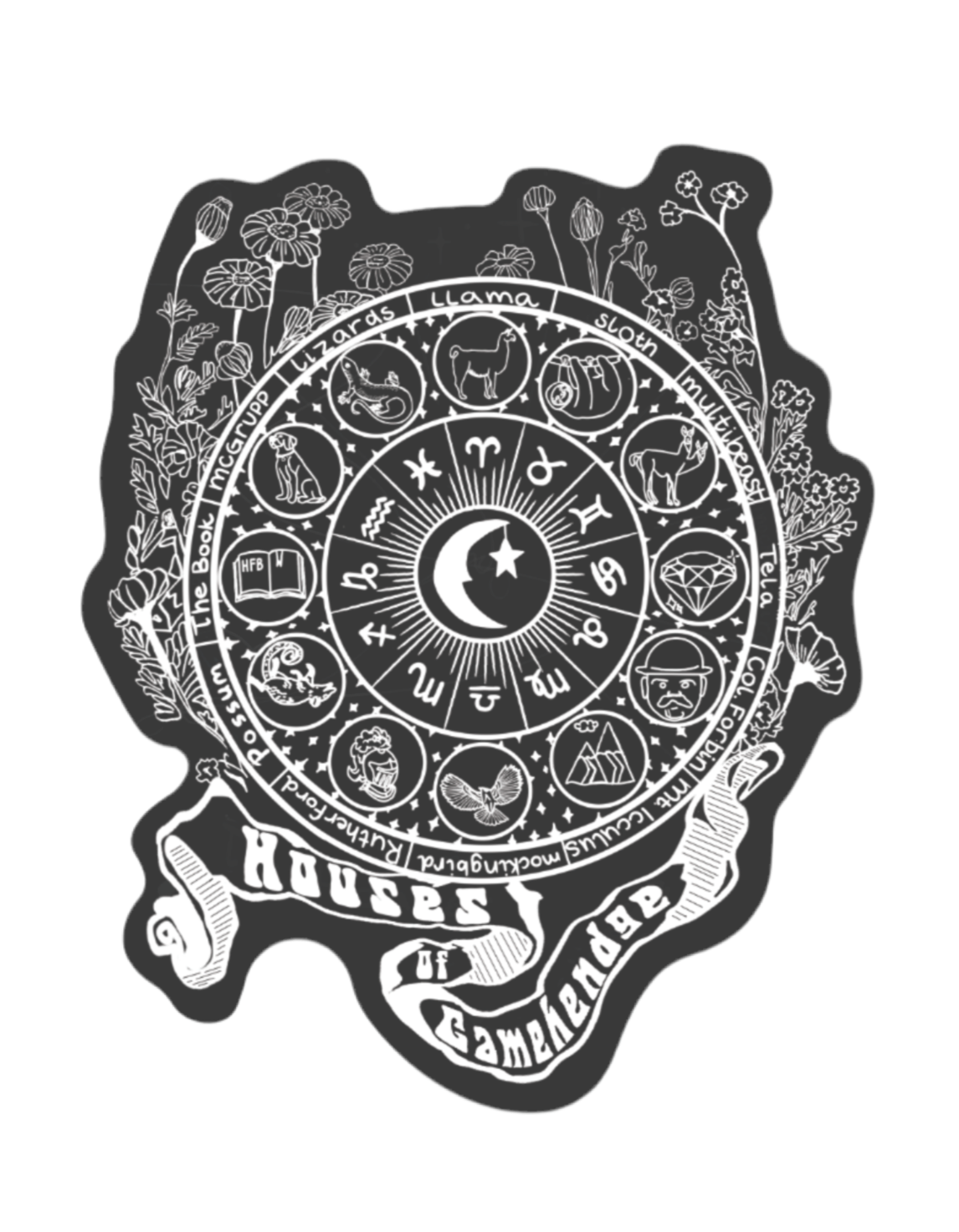 Houses of Gamehendge Astrological Wheel Sticker