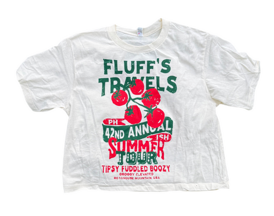Women’s Fluffs Travels Phish Summer Tour Cropped T-Shirt