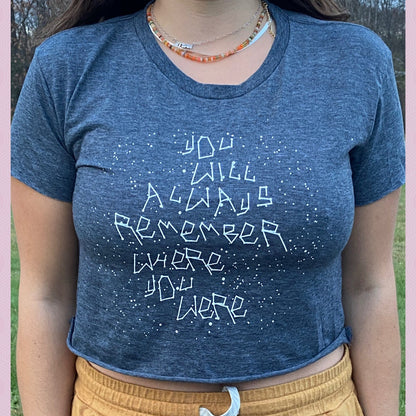 S.A.N.t.o.s  constellations ladies cropped T-Shirt
