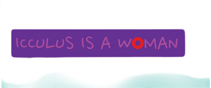 Phish Icculus is a Woman Sticker