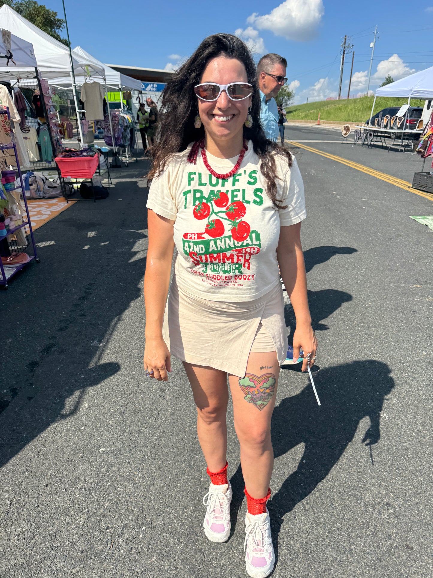 Women’s Fluffs Travels Phish Summer Tour Cropped T-Shirt