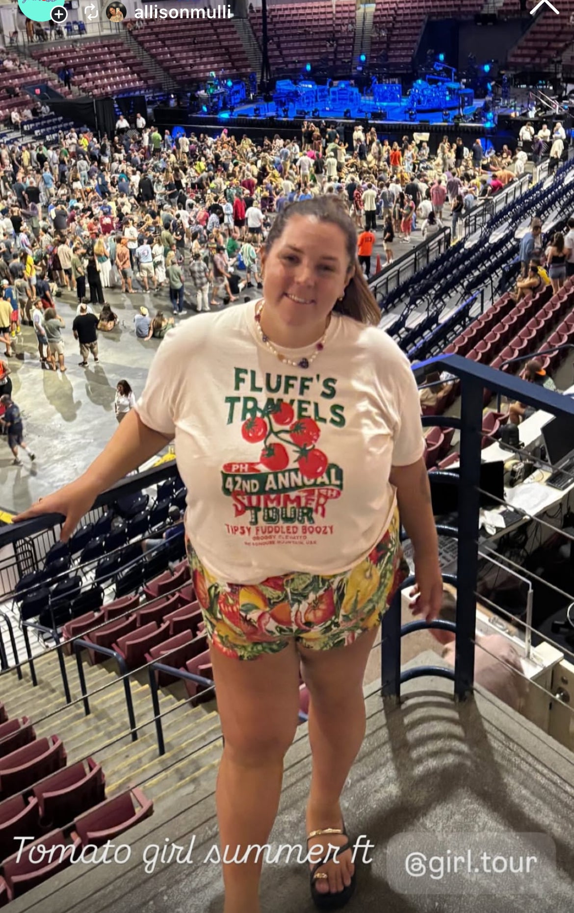 Women’s Fluffs Travels Phish Summer Tour Cropped T-Shirt
