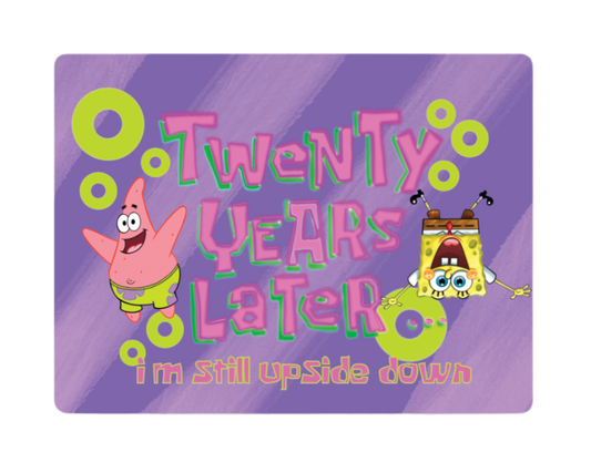 Twenty Years Later SpongeBob and Patrick Sticker