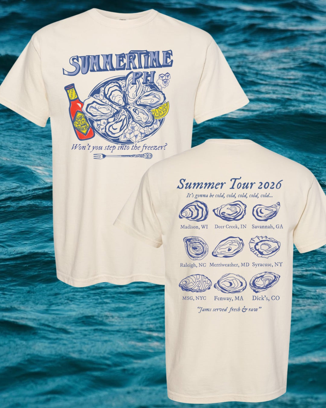 Shuck in to the Freezer Phish Summer Tour 26 Men’s T-Shirt