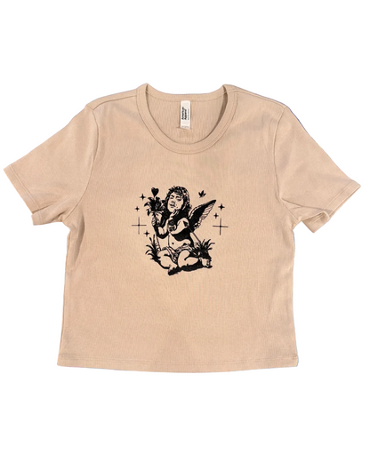 Billy Cherub pink comfort colors Cropped T-Shirt