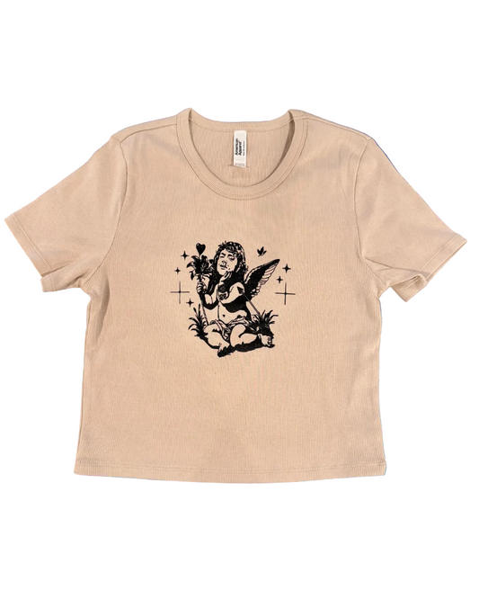 Billy Cherub pink comfort colors Cropped T-Shirt