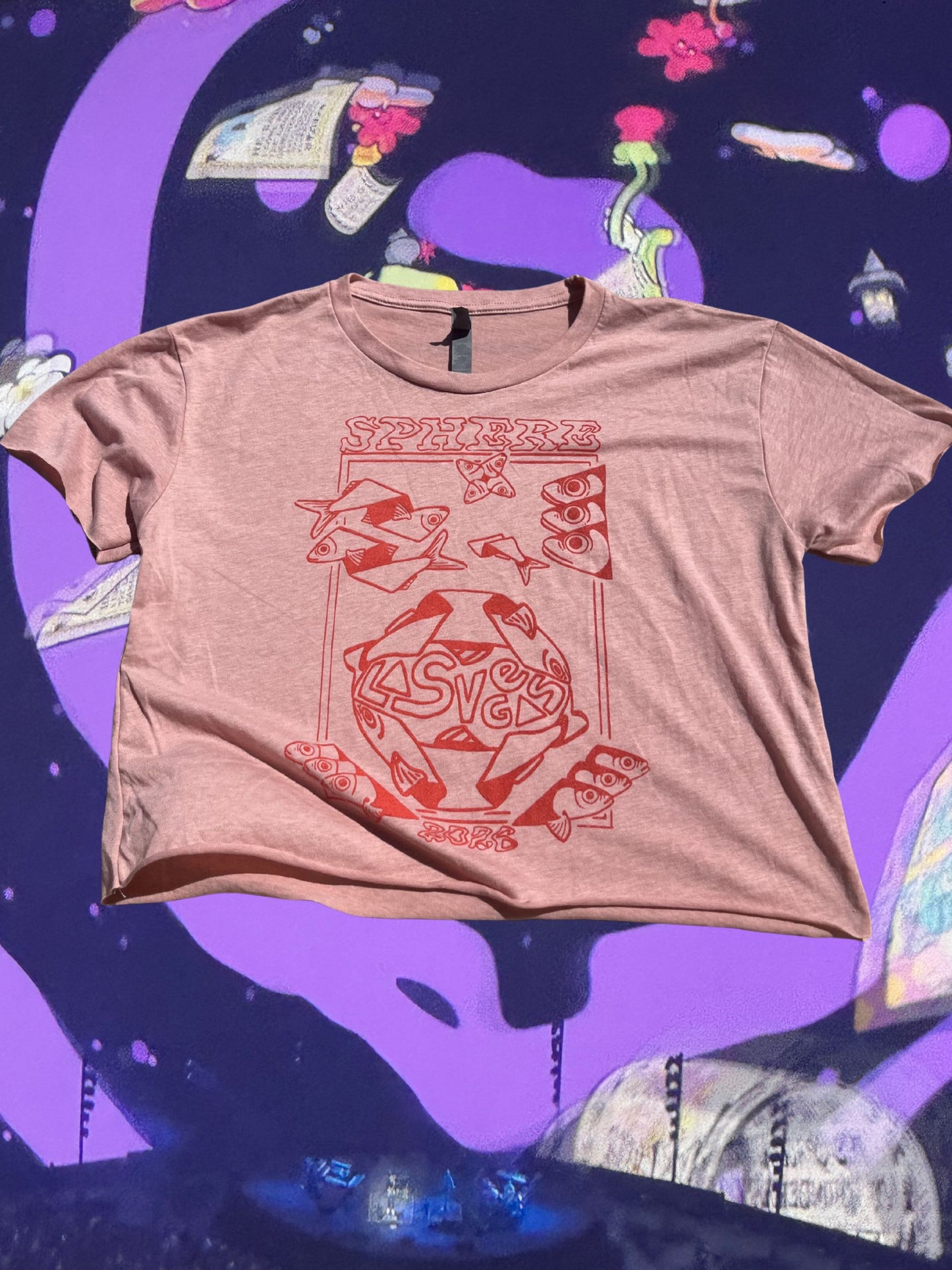 Sphere Origami Las Vegas 2026 Cropped t-shirt