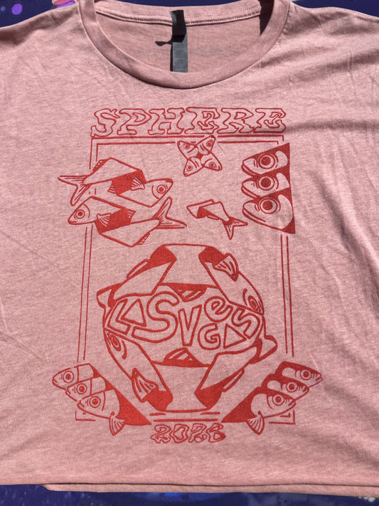Sphere Origami Las Vegas 2026 Cropped t-shirt