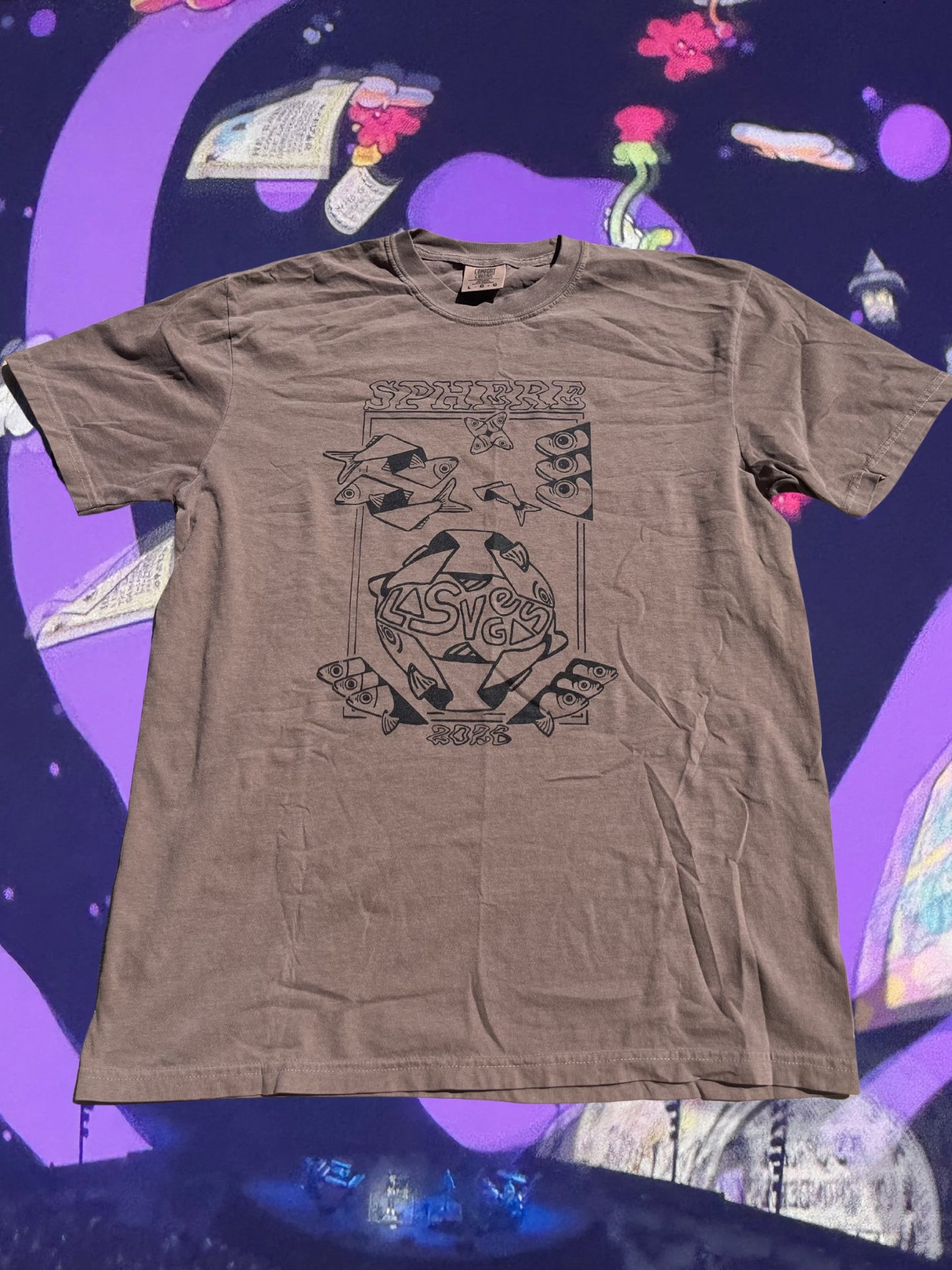 Sphere Mens Origami Las Vegas 2026 T-Shirt