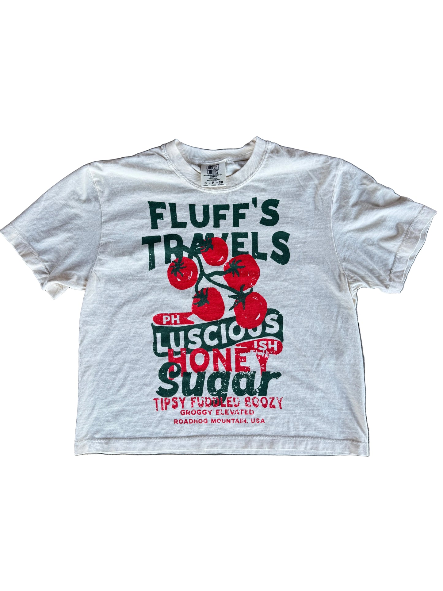 Fluffs Travels Cropped Tee