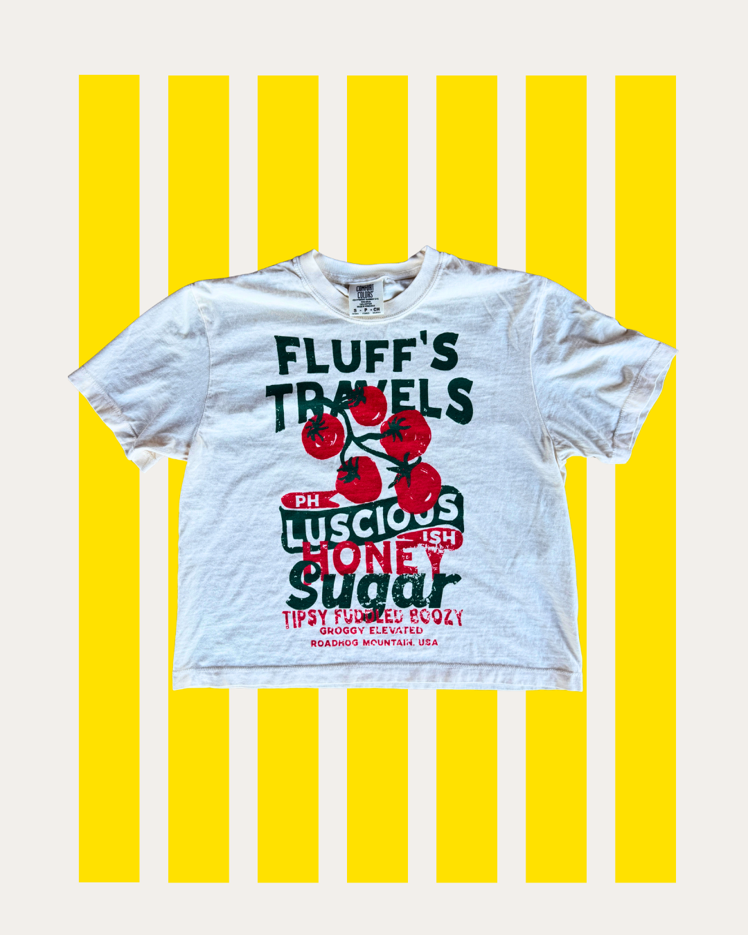 Fluffs Travels Cropped Tee