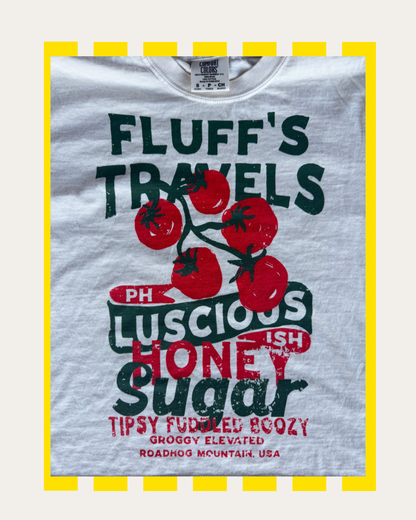 Fluffs Travels Cropped Tee