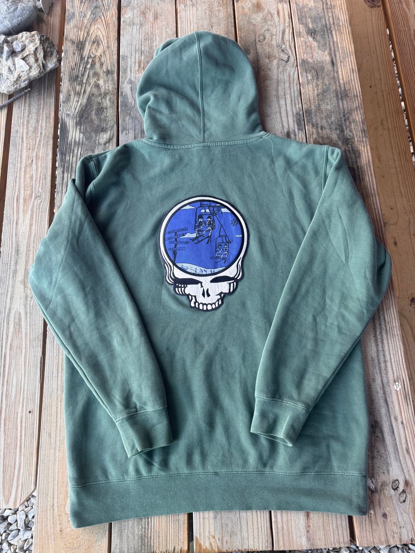 Hell in a Bucket Enjoying the Ride Patch Hoodie