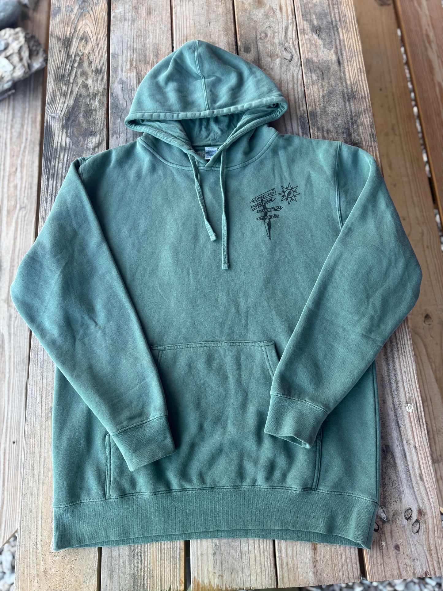 Hell in a Bucket Enjoying the Ride Patch Hoodie