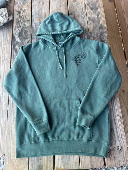 Hell in a Bucket Enjoying the Ride Patch Hoodie