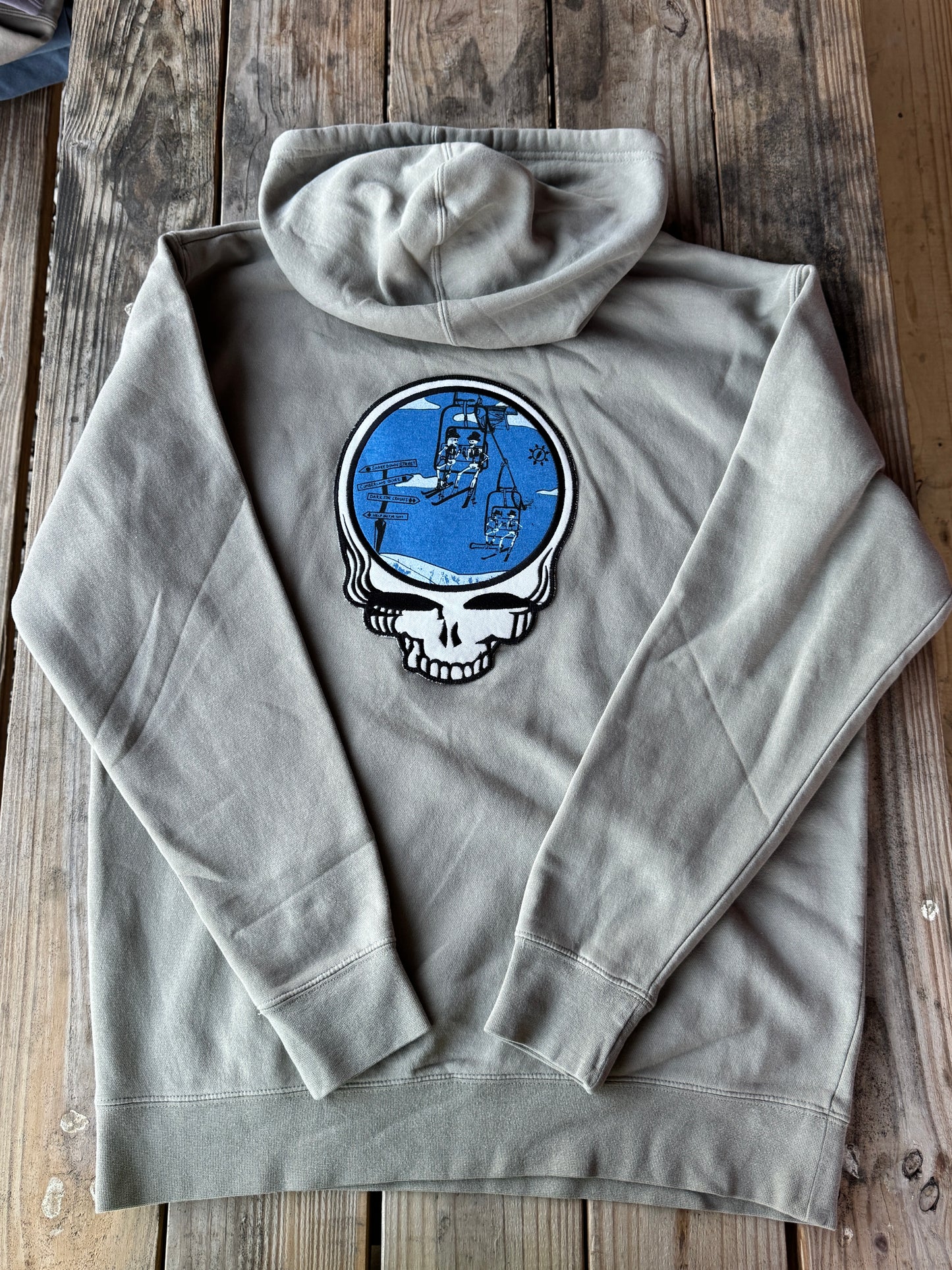 Hell in a Bucket Enjoying the Ride Patch Hoodie