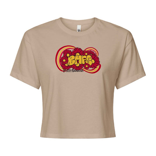 Billy Strings BMFS Fuzzy Rainbows Cropped T-Shirt