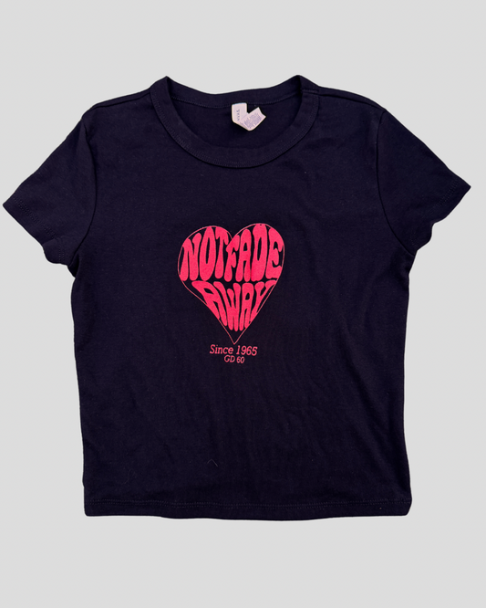 Not Fade Away Women's cropped Baby T-Shirt