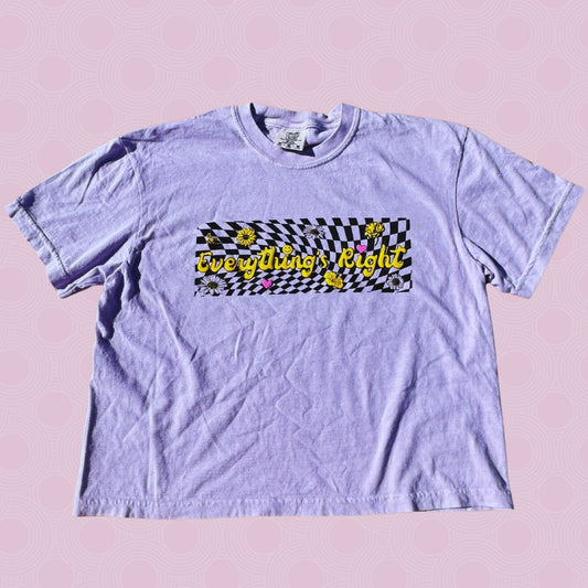 Everything’s Right Ladies Cropped T-Shirt